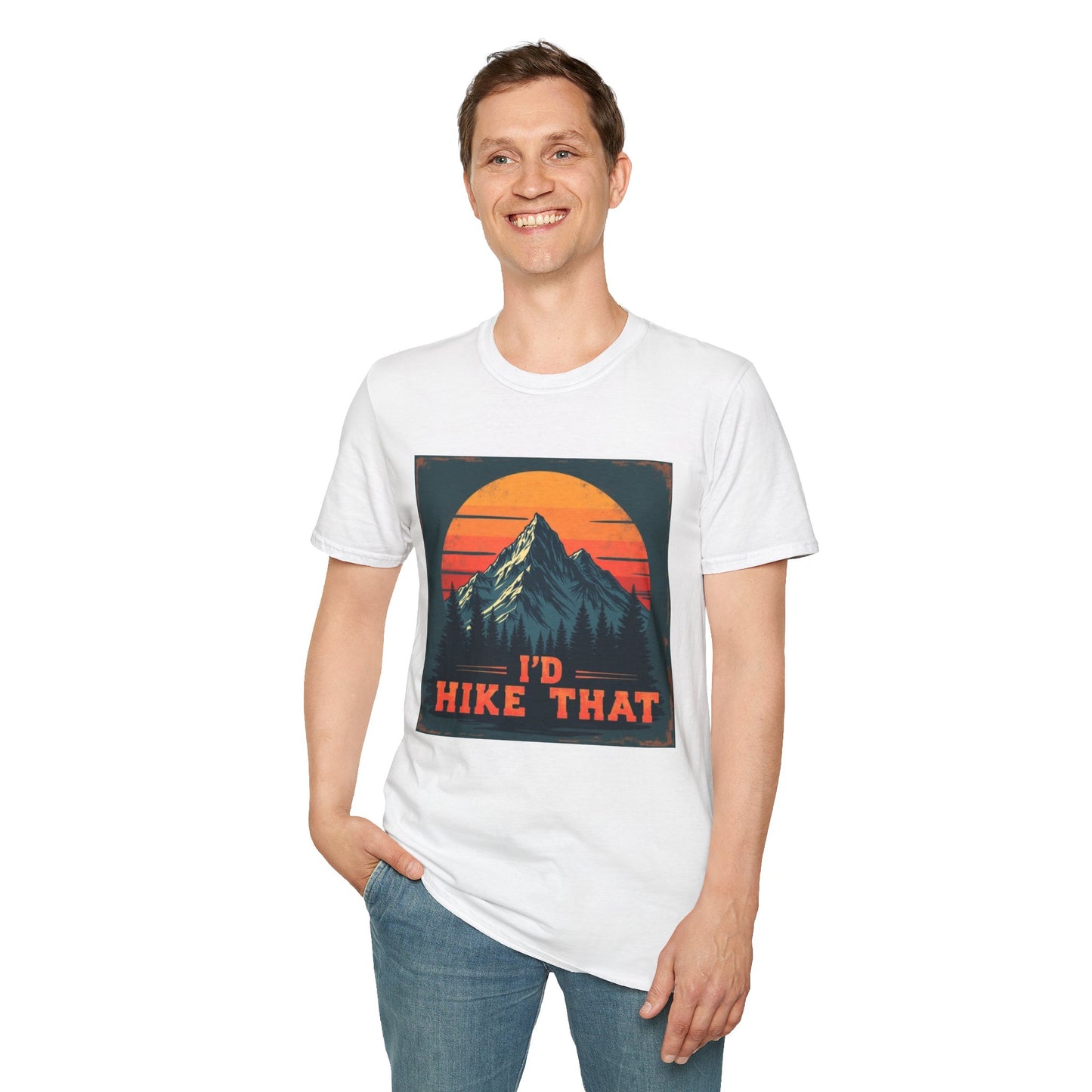 I'd Hike That Retro Mountain Tee