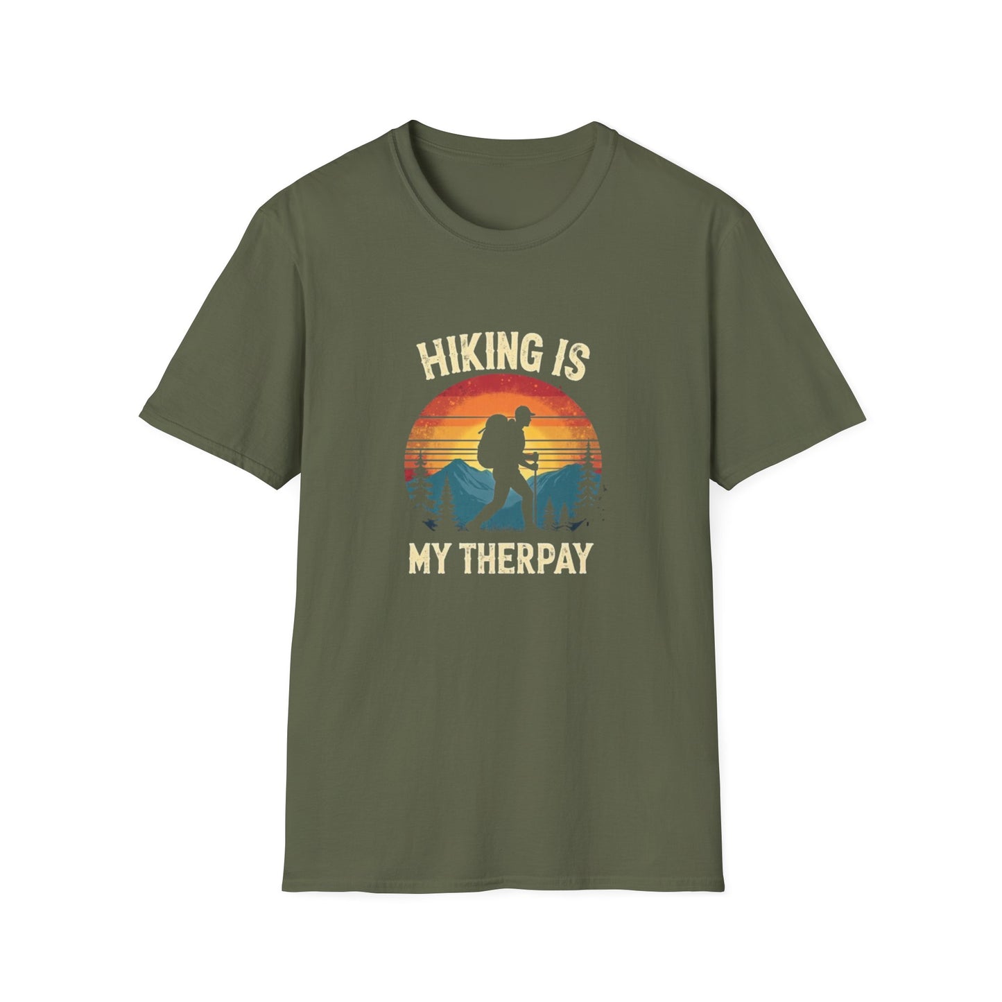 Hiking Is My Therapy Retro Tee