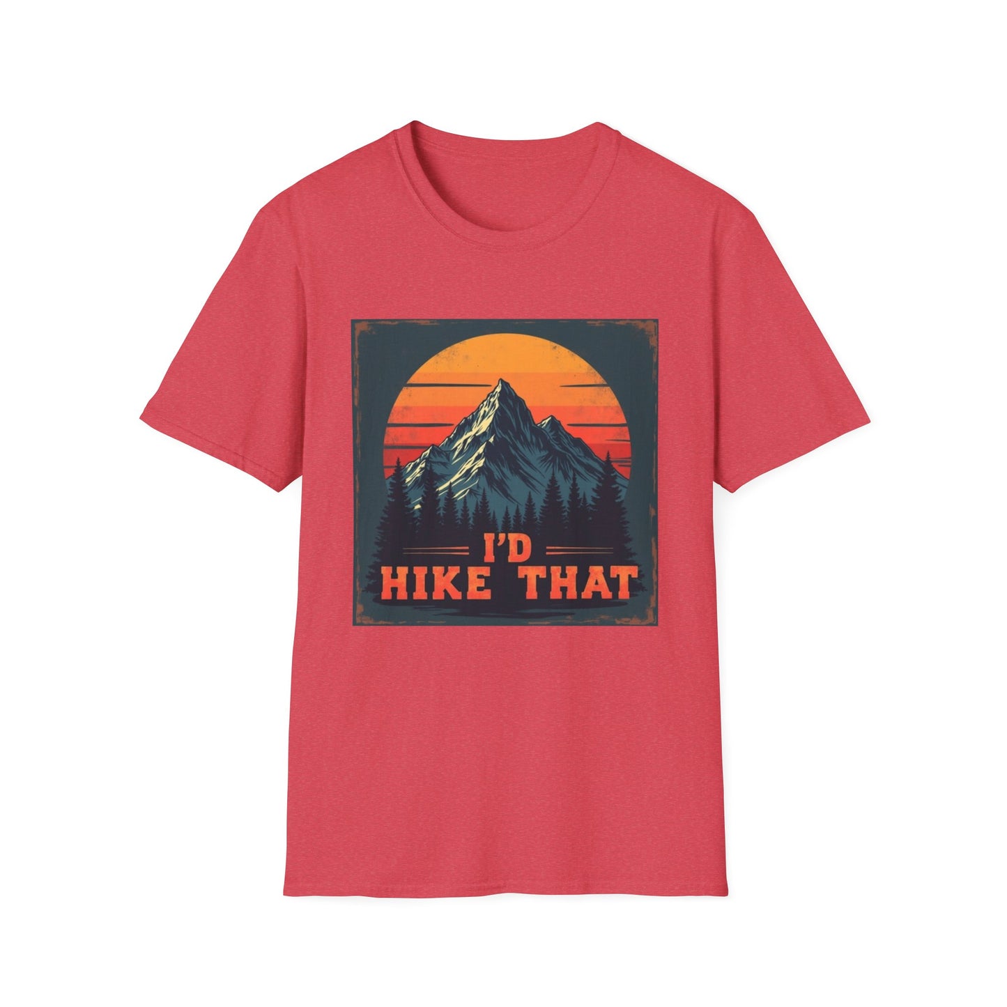 I'd Hike That Retro Mountain Tee