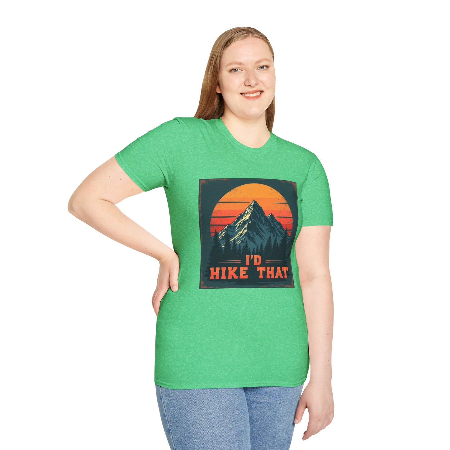 I'd Hike That Retro Mountain Tee