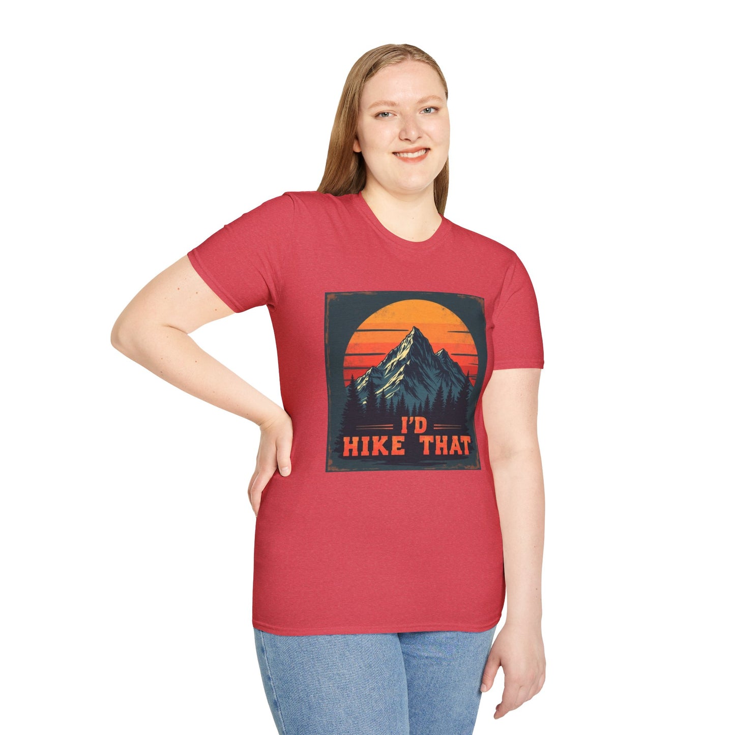 I'd Hike That Retro Mountain Tee