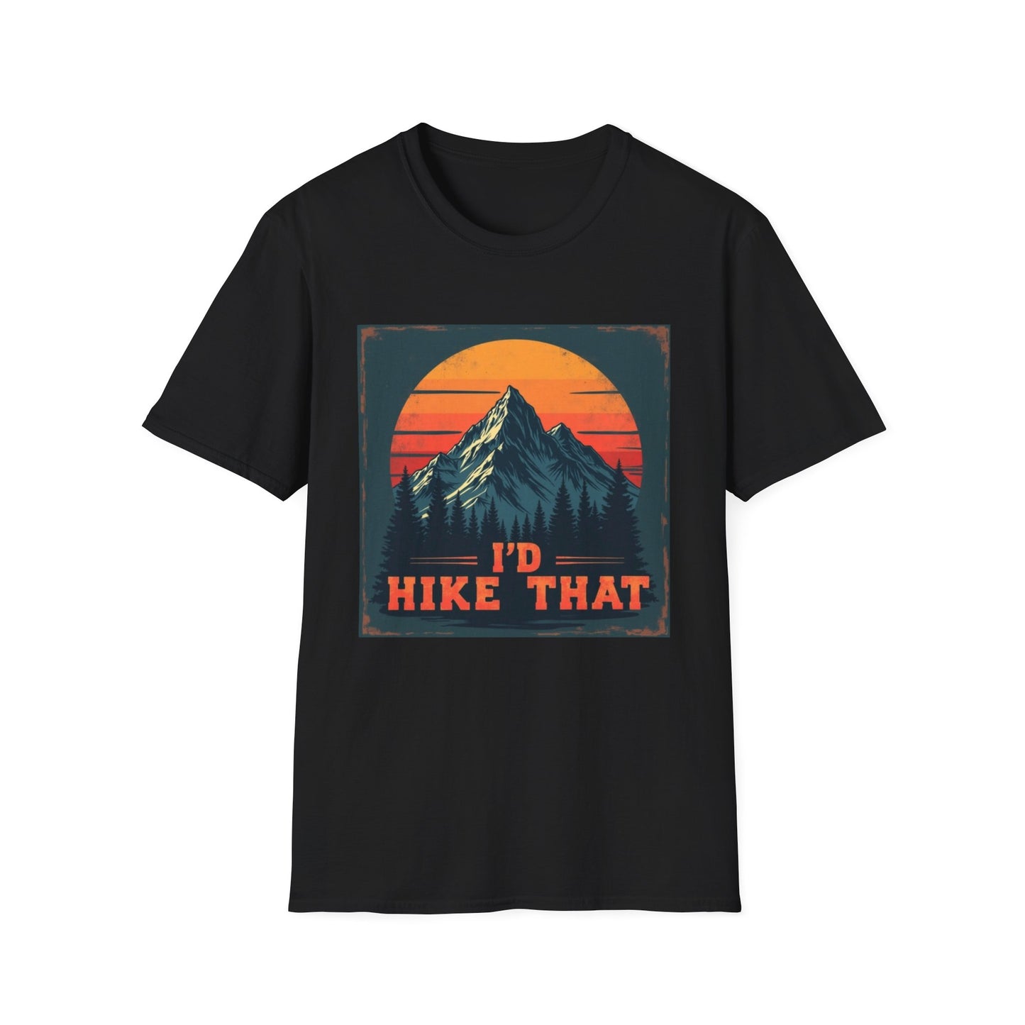 I'd Hike That Retro Mountain Tee