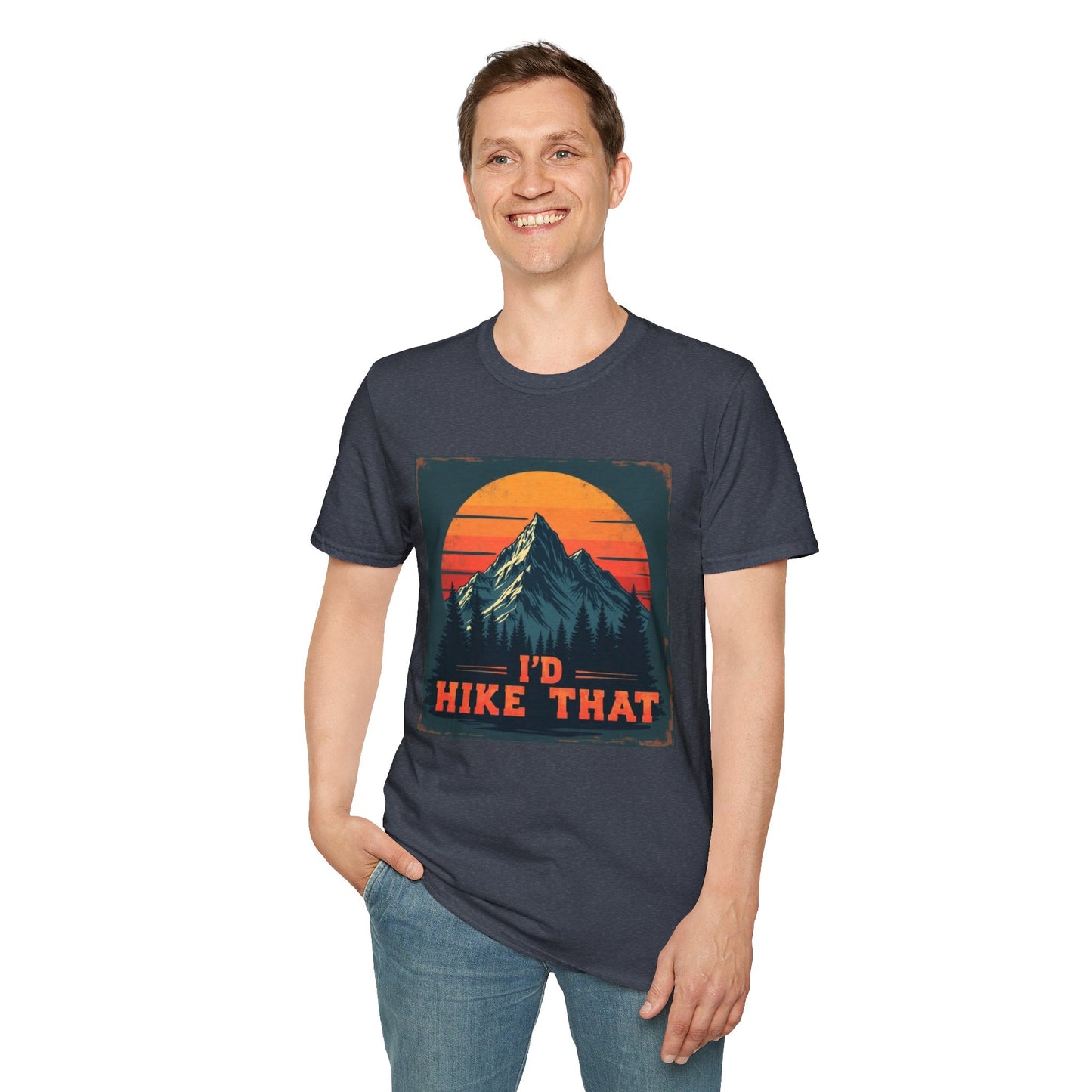 I'd Hike That Retro Mountain Tee