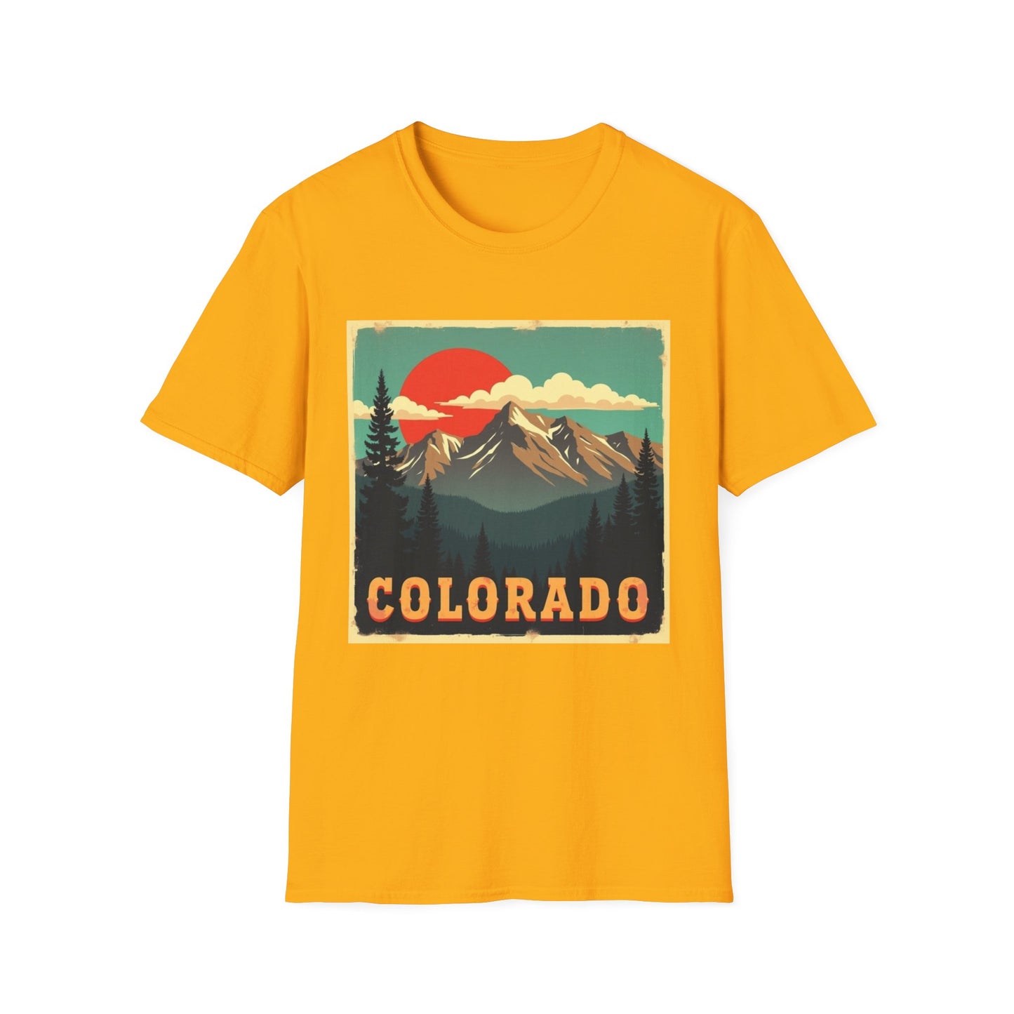 Retro Colorado Mountain View Tee