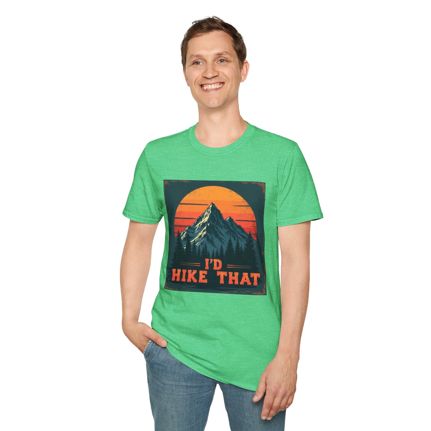 I'd Hike That Retro Mountain Tee