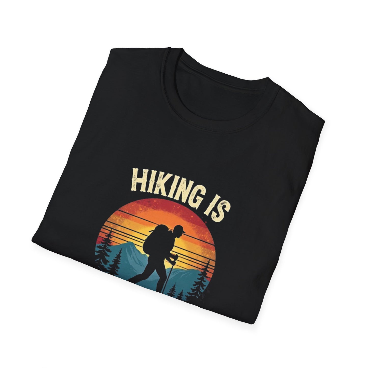 Hiking Is My Therapy Retro Tee