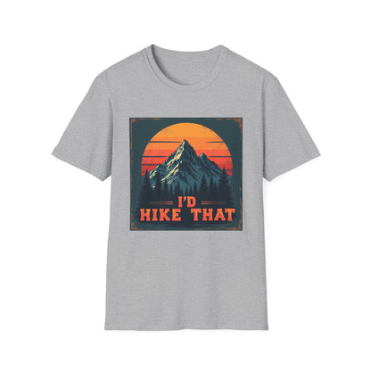 I'd Hike That Retro Mountain Tee
