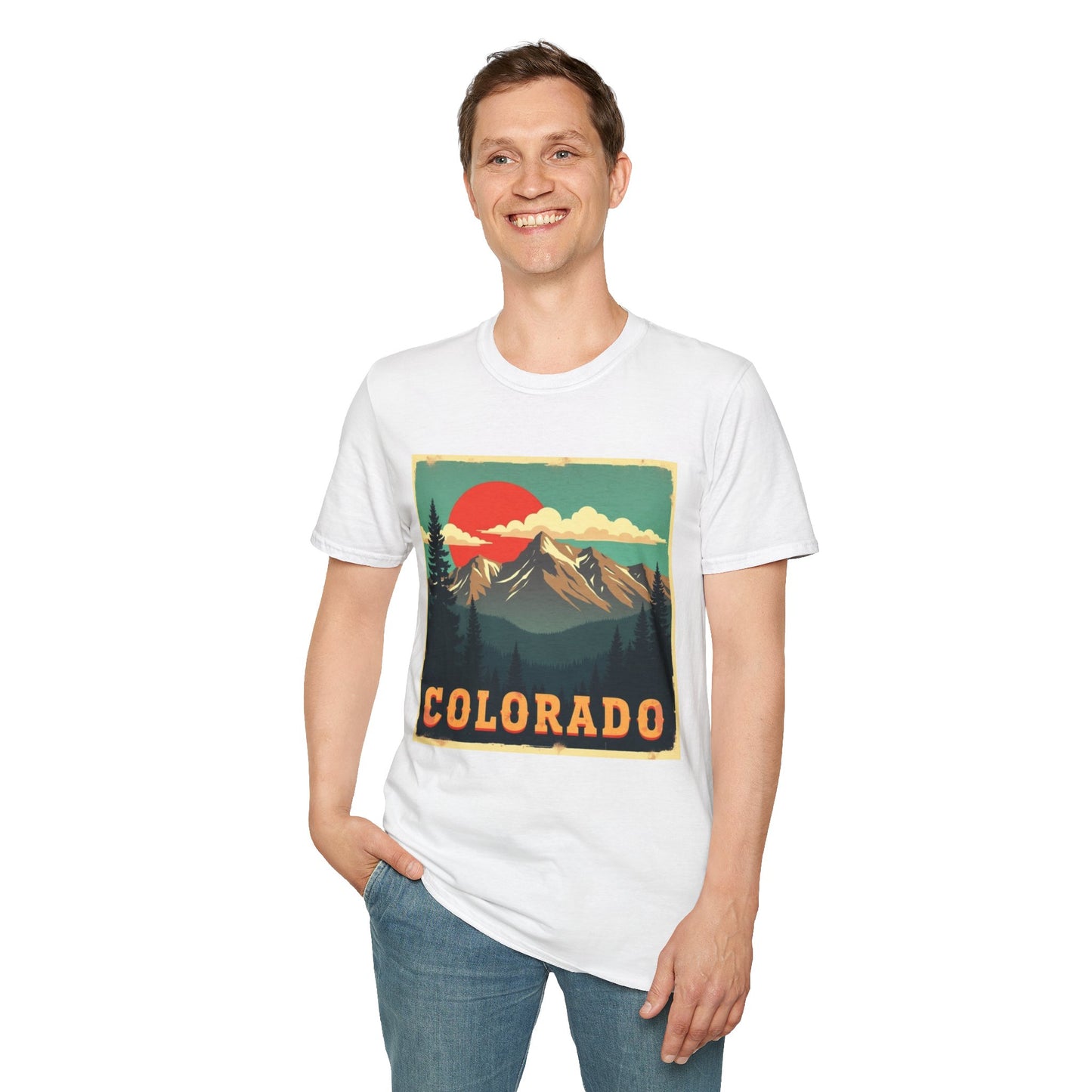 Retro Colorado Mountain View Tee