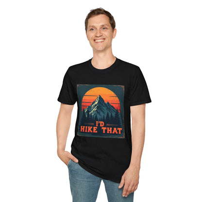 I'd Hike That Retro Mountain Tee