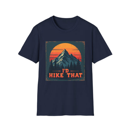 I'd Hike That Retro Mountain Tee