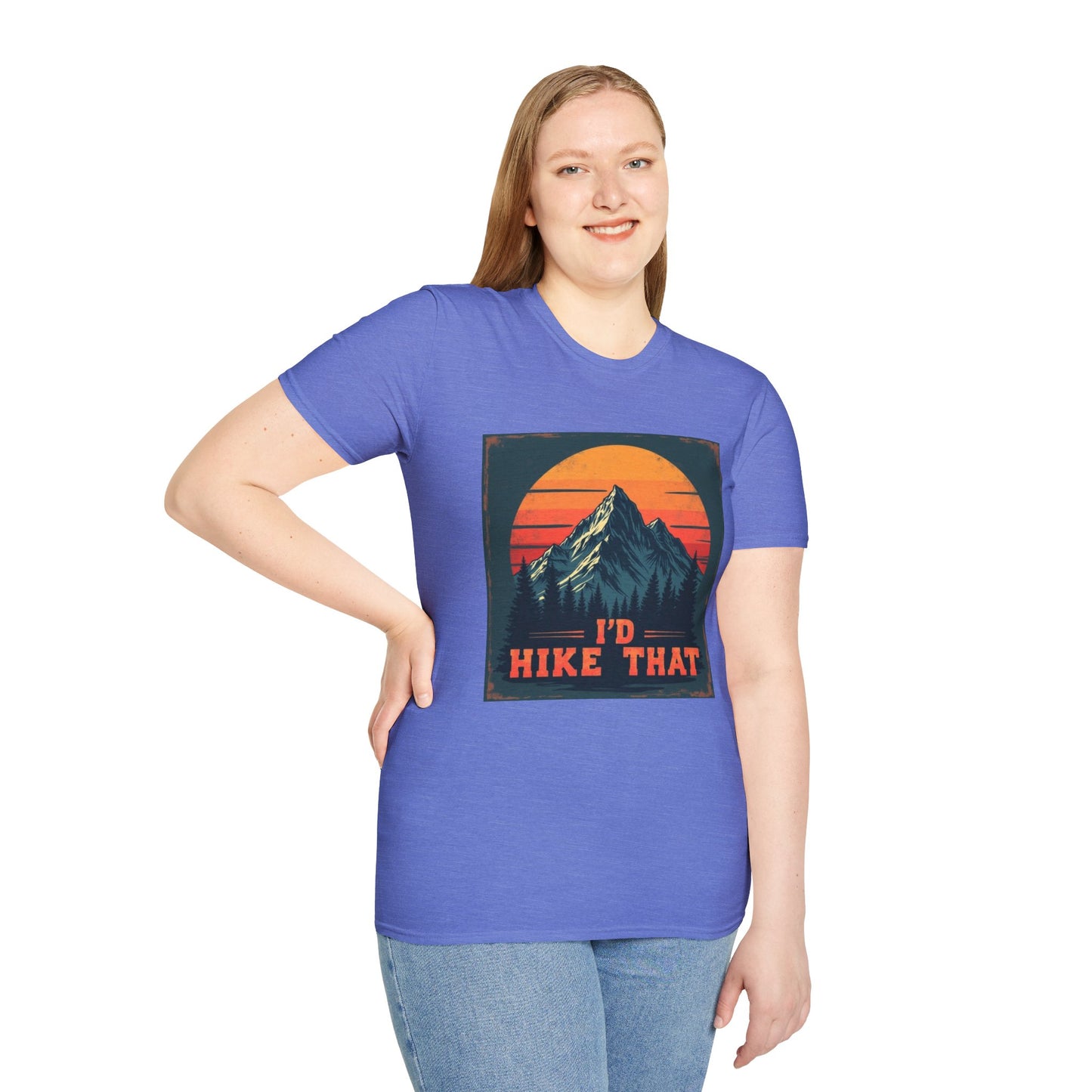 I'd Hike That Retro Mountain Tee