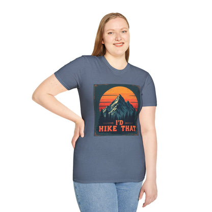I'd Hike That Retro Mountain Tee