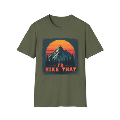 I'd Hike That Retro Mountain Tee