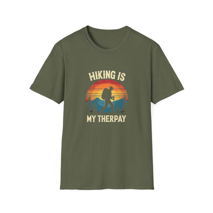 Hiking Is My Therapy Retro Tee