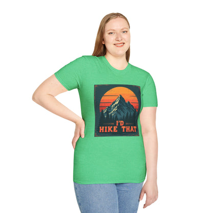 I'd Hike That Retro Mountain Tee